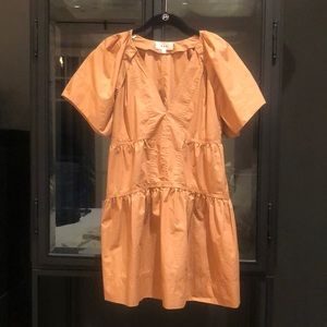 ALC Camilla dress in cafe latte.